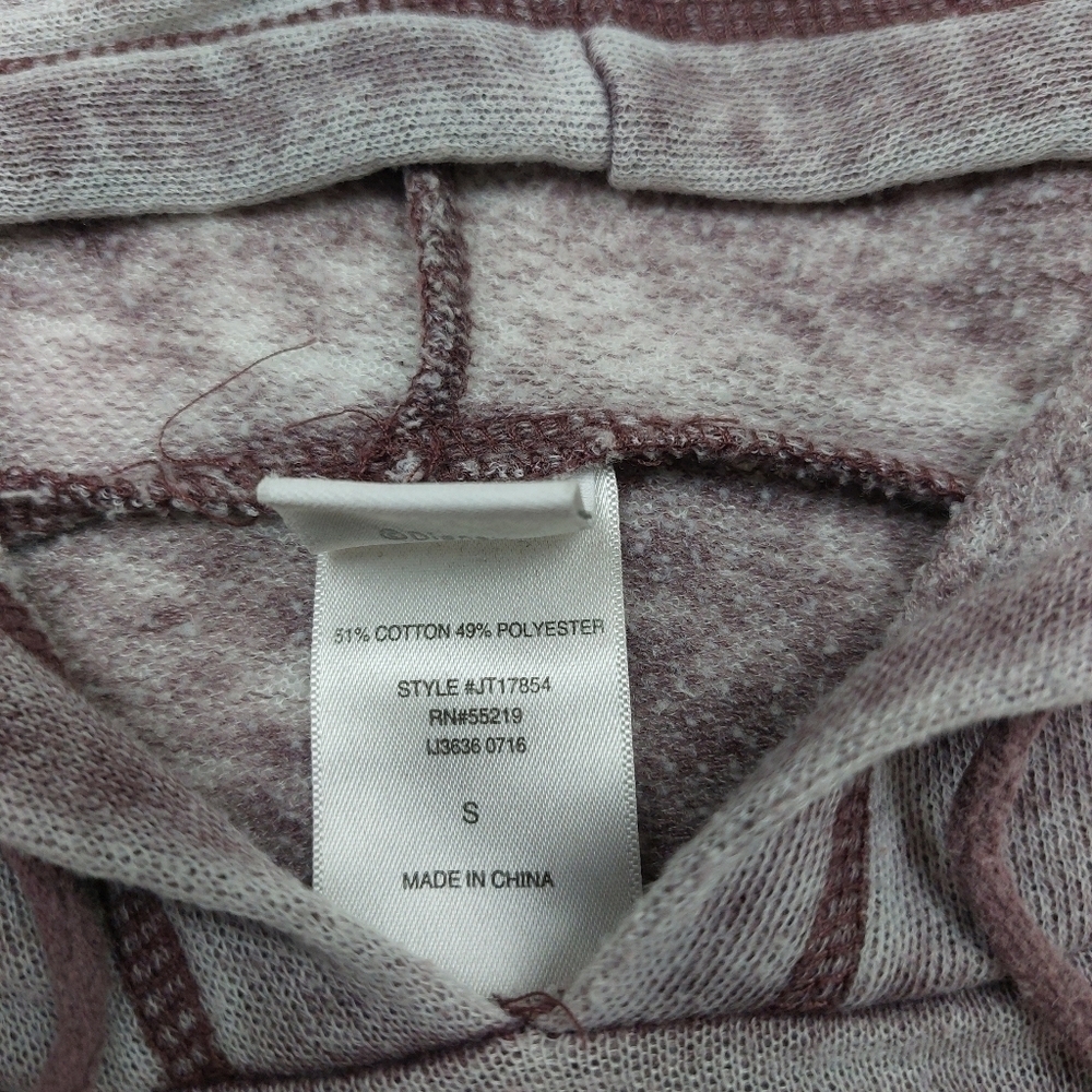 DISNEY WOMEN'S PURPLE METALLIC OUTLINED MICKEY MOUSE GAUZE HOODIE SIZE SMALL - Picture 3 of 10